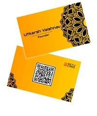 Golden Gradient Smart NFC Business Card