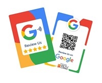 Google Review NFC Card with QR Code